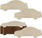 20pcs Wooden Car Shaped Cutouts DIY Crafts Car Unfinished Wood 3.94 x 1.61 x 0.1 inches